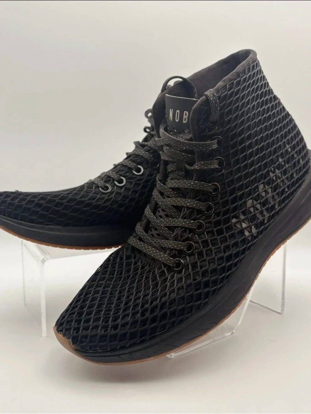NOBULL Black High-Top Mesh Training Sneakers